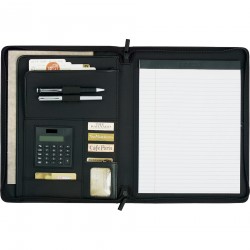 Custom Logo Links Zippered Padfolio