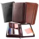 Custom Logo Burgundy Atlantis Leather Junior Portfolio