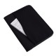 Custom Logo Large Microfiber Portfolio With Embossed Pvc Trim