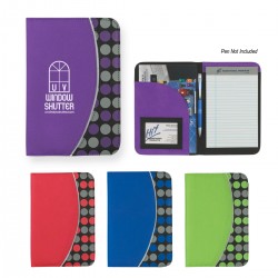 Custom Logo Non-Woven - 5" X 7" - Polk-A-Dot Padfolio