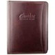 Custom Logo Burgundy Atlantis Leather Padfolio