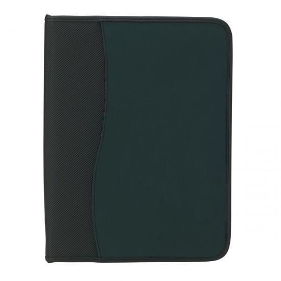 Custom Logo Small Microfiber Portfolio with Embossed PVC Trim