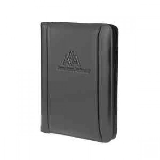 Custom Logo Black Atlantis Leather Junior Portfolio