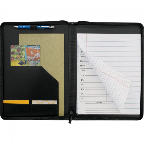 Custom Logo Windsor Impressions Zippered Padfolio Custom Logo Windsor Impressions Zippered Padfolio