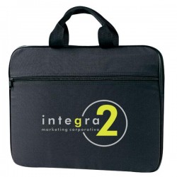 Custom Logo Conventional Portfolio w/Front Zipper Pocket