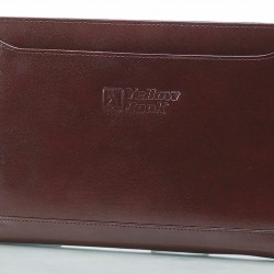 Custom Logo Burgundy Atlantis Leather Junior Portfolio