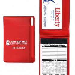 Custom Logo 100 Page Memo Pad & Holder with White Pen
