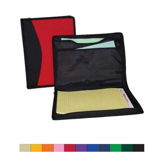 Custom Logo 600D Polyester 2 Tone Notebook/Document Organizer