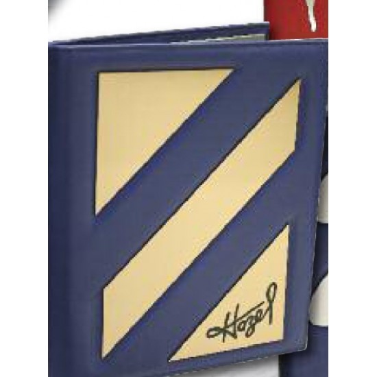 Custom Logo Sewn Leather Metal Art Custom Logo Sewn Leather Metal Art