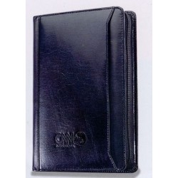 Custom Logo Black Atlantis Leather Junior Portfolio