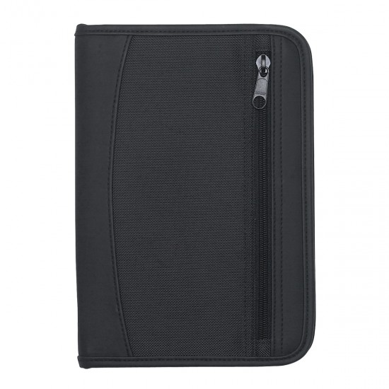 Custom Logo Zip-Up Traveler Portfolio Custom Logo Zip-Up Traveler Portfolio