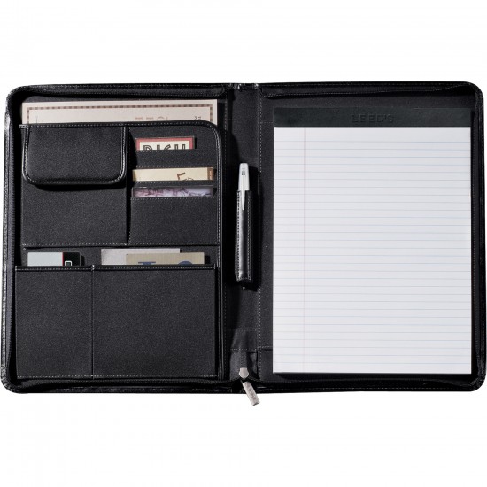 Custom Logo Metropolitan Zipper Padfolio