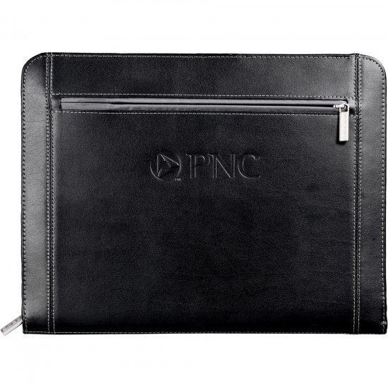 Custom Logo Metropolitan Zipper Padfolio Custom Logo Metropolitan Zipper Padfolio