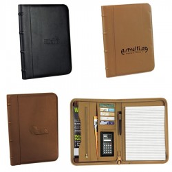 Custom Logo Executive Padfolio with Expandable Sleeve Pocket