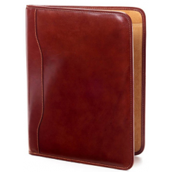 Custom Logo Tuscan Leather Slim Padfolio