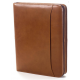 Custom Logo Conference Zip Padfolio - Tuscan Leather Custom Logo Conference Zip Padfolio - Tuscan Leather