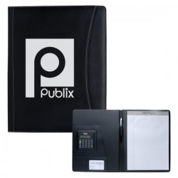 Custom Logo Executive Crescent Calculator Padfolio