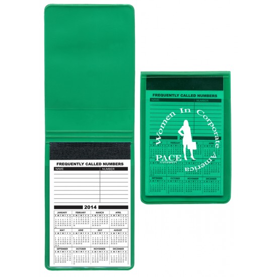 Custom Logo Translucent Vinyl Memo Book w/ 30 Page Memo Pad