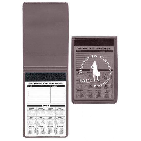 Custom Logo Translucent Vinyl Memo Book w/ 30 Page Memo Pad