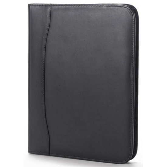 Custom Logo Quinley Leather Zip Padfolio