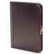 Custom Logo Tuscan Leather Zip Pocket Padfolio