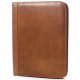 Custom Logo Tuscan Leather Zip Pocket Padfolio