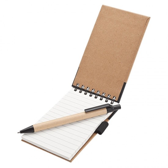 Custom Logo Eco Friendly Mini Notebook Jotter w/ Pen