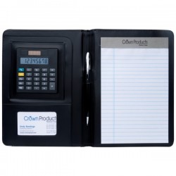 Custom Logo Jr. Executive Crescent Calculator Padfolio