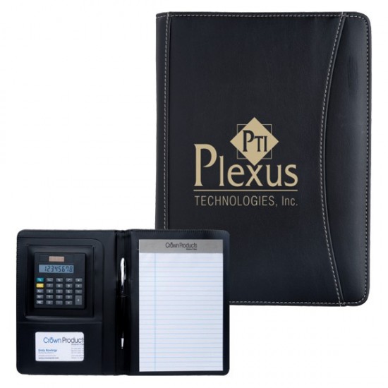 Custom Logo Jr. Executive Crescent Calculator Padfolio