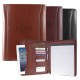 Custom Logo Brown Atlantis Leather Portfolio