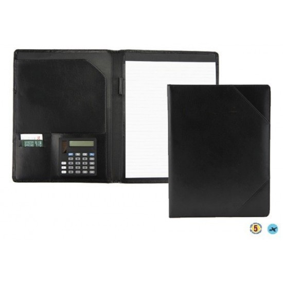 Custom Logo Hamptons Letter Size Pad Holder with Calculator