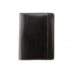 Custom Logo Black Atlantis Leather Prescription Jotter