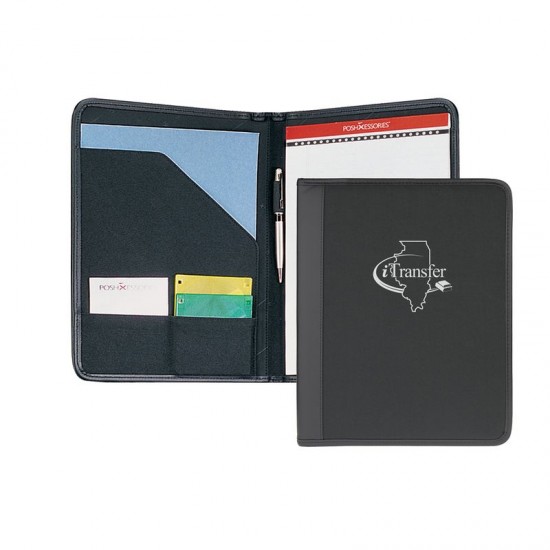 Custom Logo Black Classic Scenesetter Padfolio