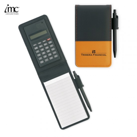 Custom Logo Jot and Add Notepad Holder with Calculator