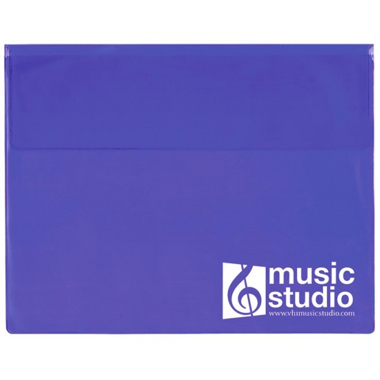 Custom Logo Underarm Portfolio with Translucent Vinyl Colors - 13"x10"