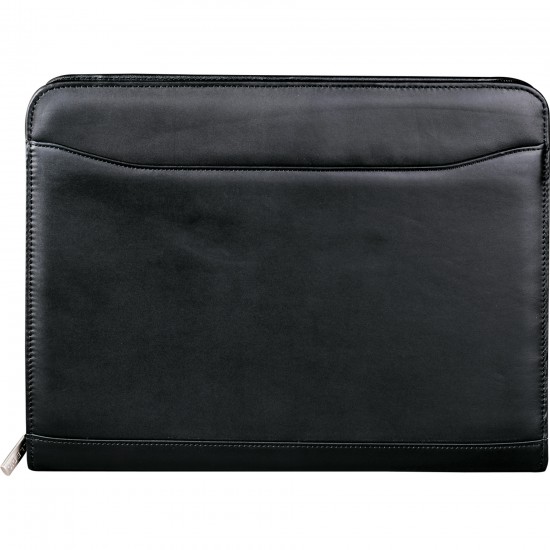 Custom Logo Millennium Leather Zippered Padfolio