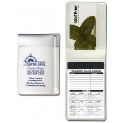 Custom Logo 30 Page Memo Pad & Holder with White Pen