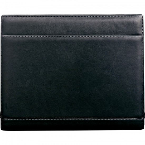 Custom Logo Palazzo Leather Zippered Padfolio