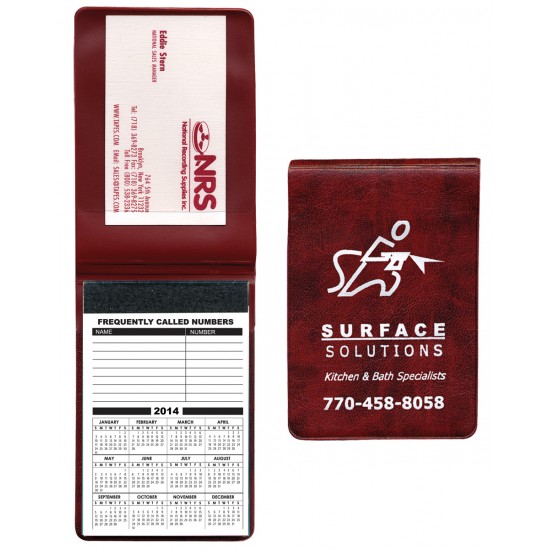 Custom Logo Executive Vinyl with 30 Page Memo Book Custom Logo Executive Vinyl with 30 Page Memo Book