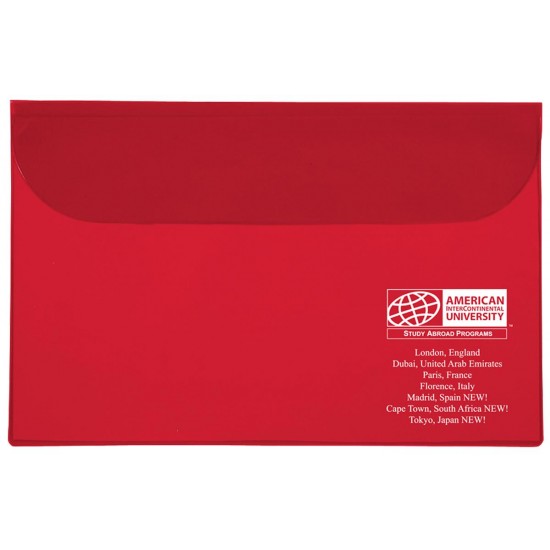 Custom Logo Underarm Portfolio with Translucent Vinyl Color