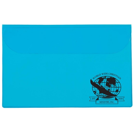 Custom Logo Underarm Portfolio with Translucent Vinyl Color