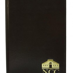 Custom Logo Traditions Legal Size Sewn Desk Folder with Brass Corners