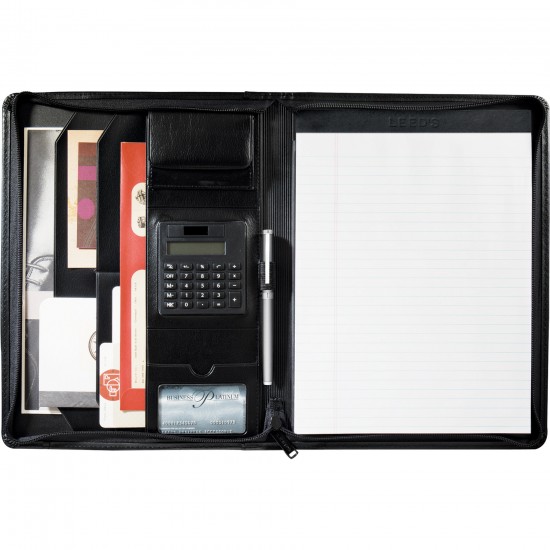 Custom Logo Manchester Zippered Padfolio Custom Logo Manchester Zippered Padfolio