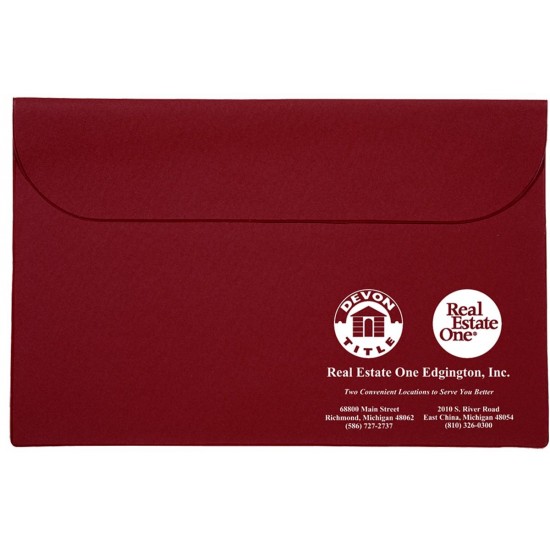 Custom Logo Underarm Portfolio with Standard Vinyl Color