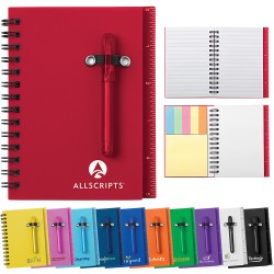 Custom Logo All-in-One Mini Notebook with Ballpoint Pen