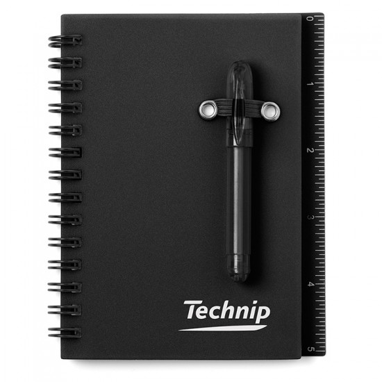 Custom Logo All-in-One Mini Notebook with Ballpoint Pen