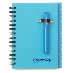 Custom Logo All-in-One Mini Notebook with Ballpoint Pen