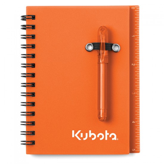 Custom Logo All-in-One Mini Notebook with Ballpoint Pen