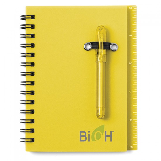 Custom Logo All-in-One Mini Notebook with Ballpoint Pen