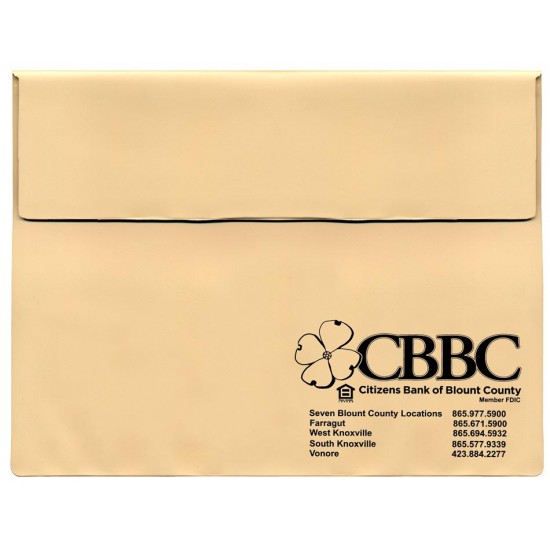 Custom Logo Underarm Portfolio with Standard Vinyl Color 13"(W) X	 10"(H)